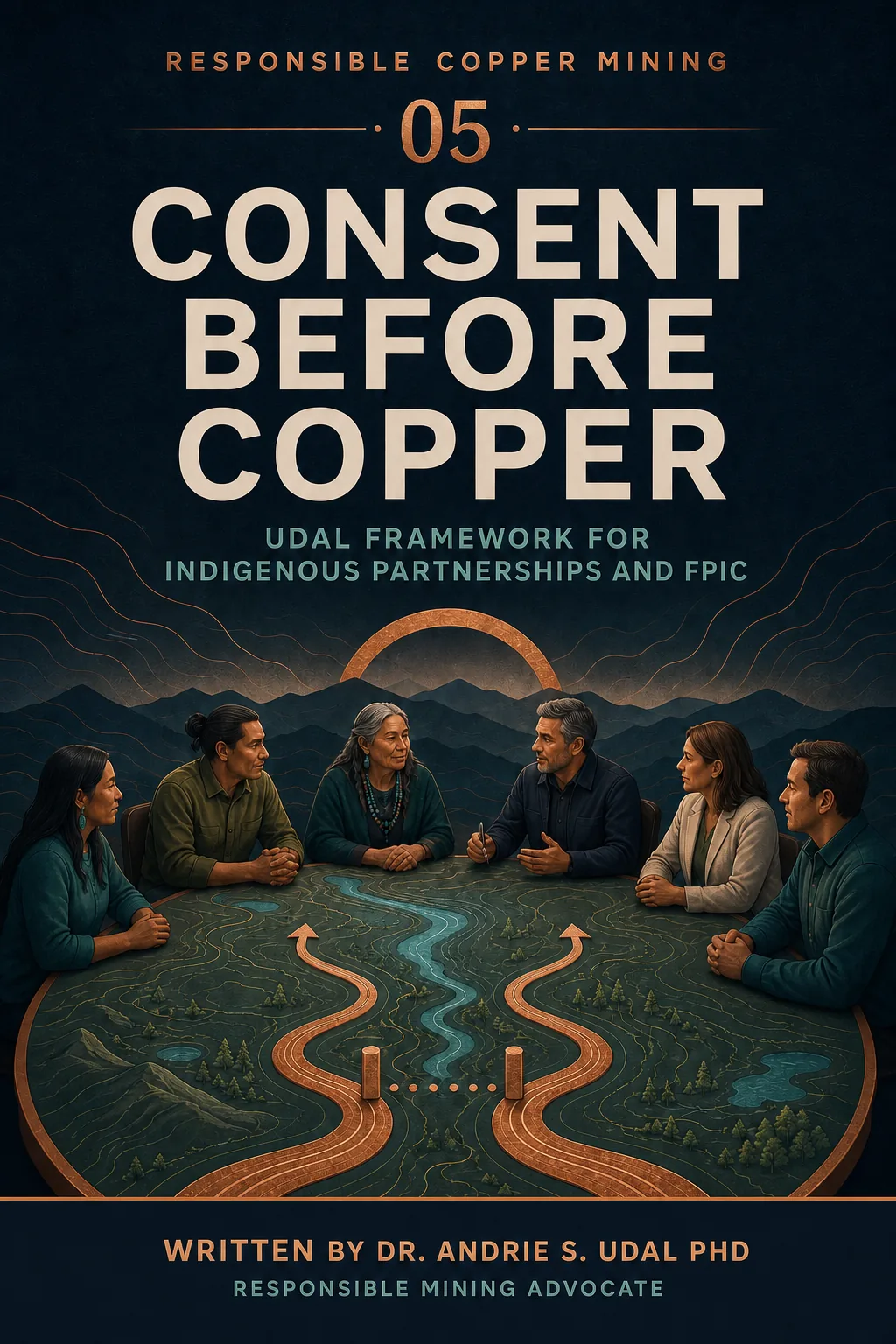 Consent Before Copper: UDAL Framework for Indigenous Partnerships and FPIC, written by Dr. Andrie S. Udal, PhD