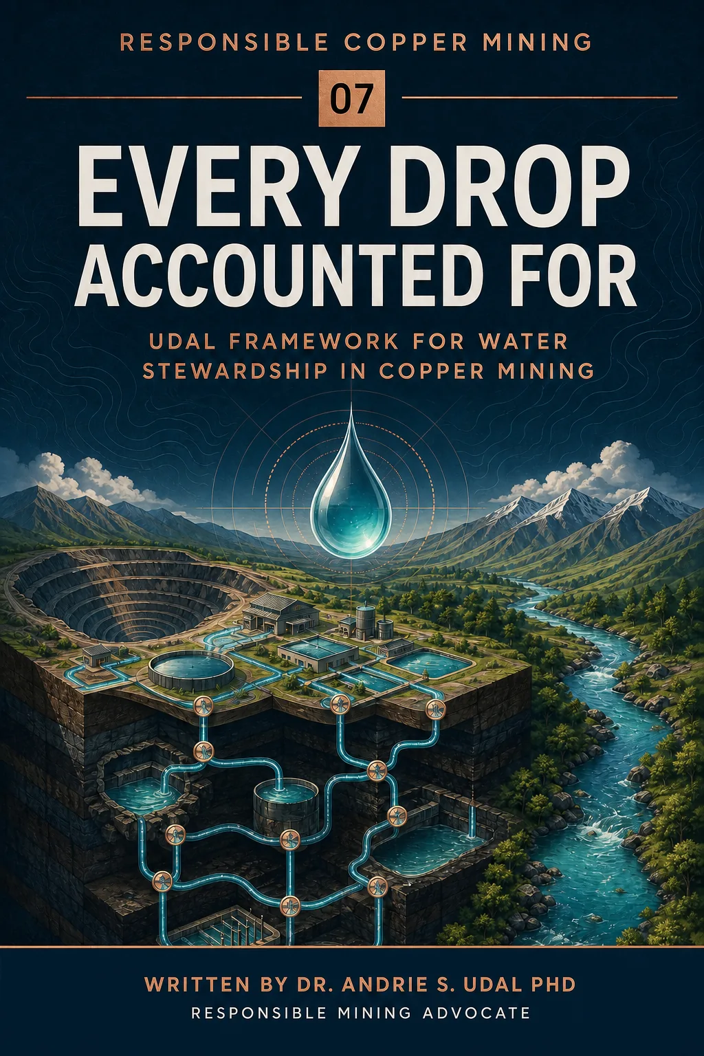 Every Drop Accounted For: UDAL Framework for Water Stewardship in Copper Mining, written by Dr. Andrie S. Udal, PhD