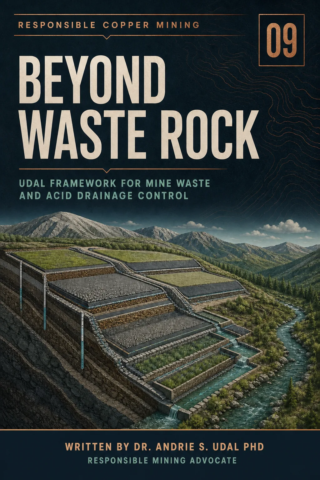 Beyond Waste Rock: UDAL Framework for Mine Waste and Acid Drainage Control, written by Dr. Andrie S. Udal, PhD