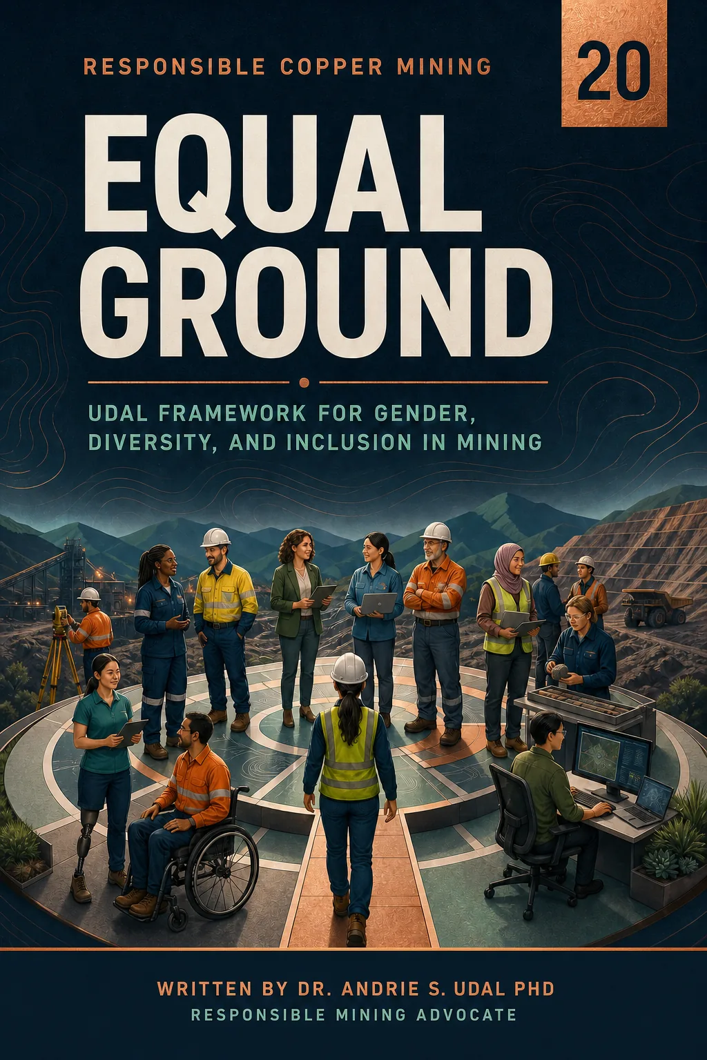 Equal Ground: UDAL Framework for Gender, Diversity, and Inclusion in Mining, written by Dr. Andrie S. Udal, PhD